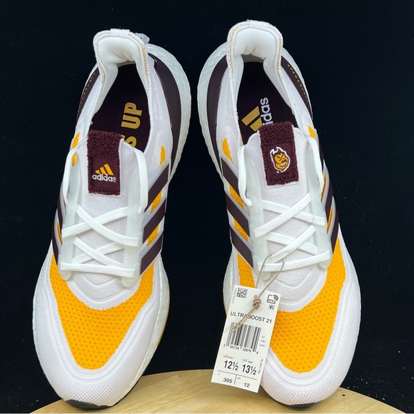 Adidas Ultraboost 21 Mens NCAA Arizona State Sun Devils ASU Men’s 12.5 - Picture 8 of 10